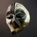 African Kuba Tribal Mask Hand Carved Wood West Africa Art Home Wall Decor-G5775