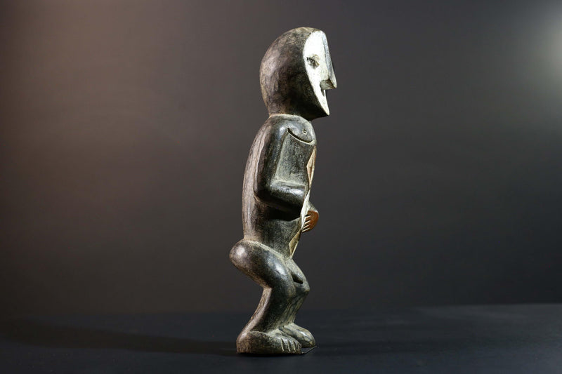 African Tribal Statue Hand Carved Wood Figure Burkina Faso Cultural Art Decor-G5778