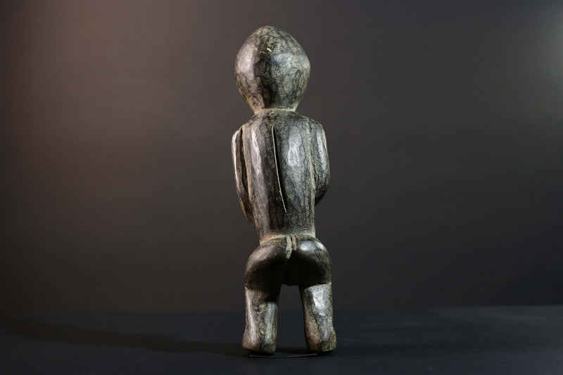 African Tribal Statue Hand Carved Wood Figure Burkina Faso Cultural Art Decor-G5778