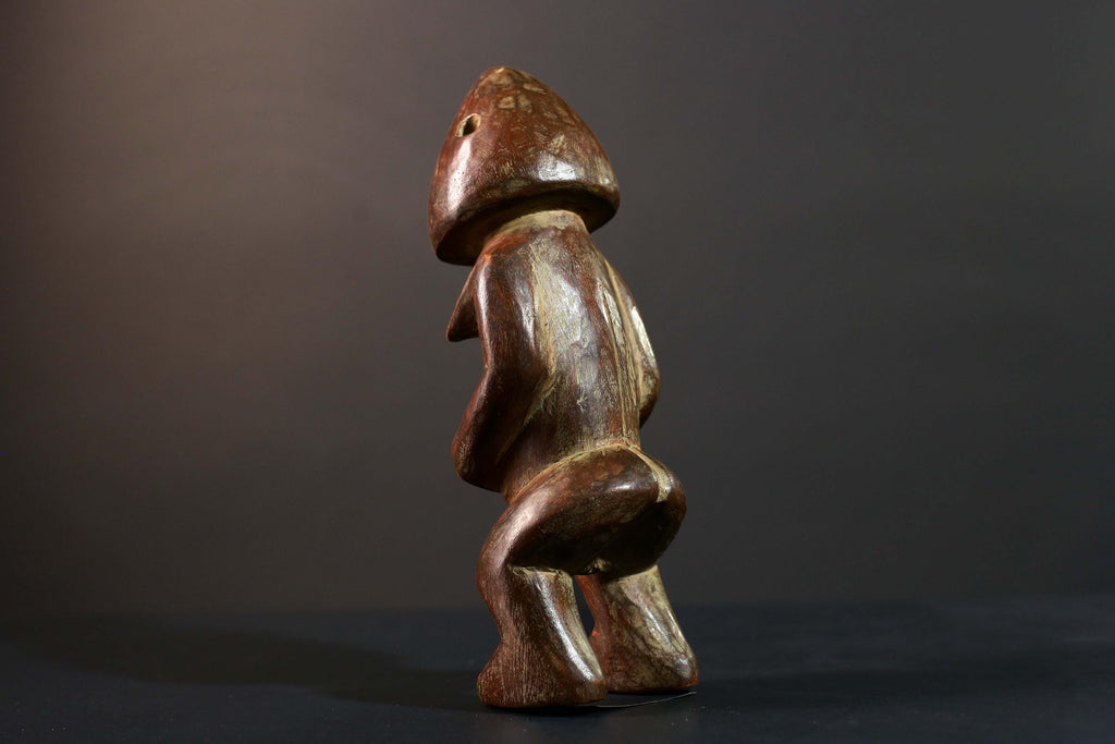 African Songye Power Figure Congo Tribal Statue Hand Carved Wood Spiritual Sculpture-G5782