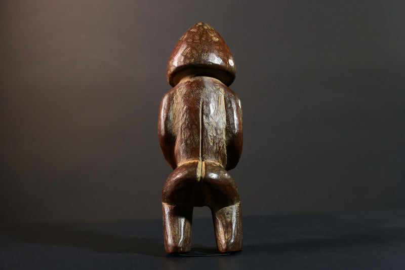African Songye Power Figure Congo Tribal Statue Hand Carved Wood Spiritual Sculpture-G5782