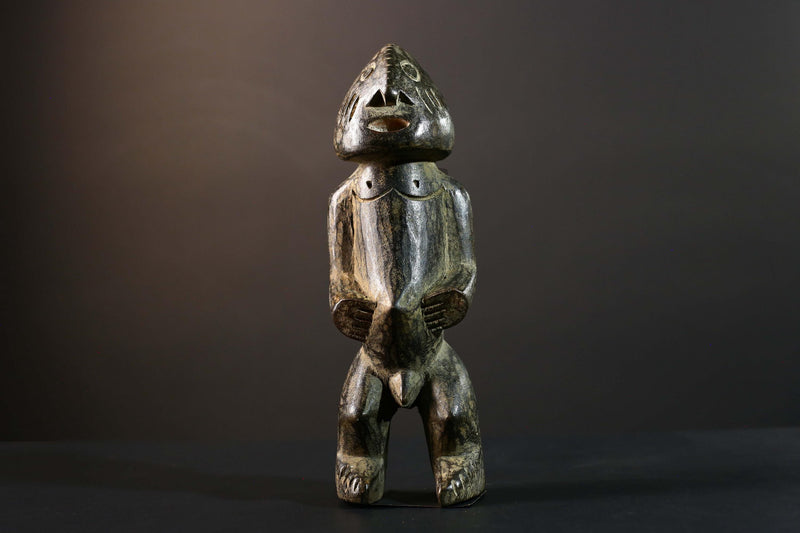 Hand Carved Tribal Vintage Ambete Statue Wood Cameroon Figure-G5793