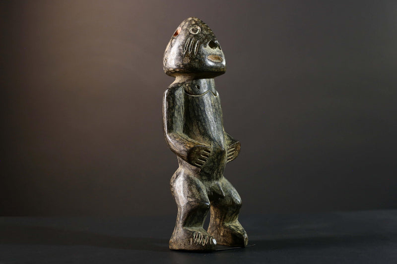 Hand Carved Tribal Vintage Ambete Statue Wood Cameroon Figure-G5793