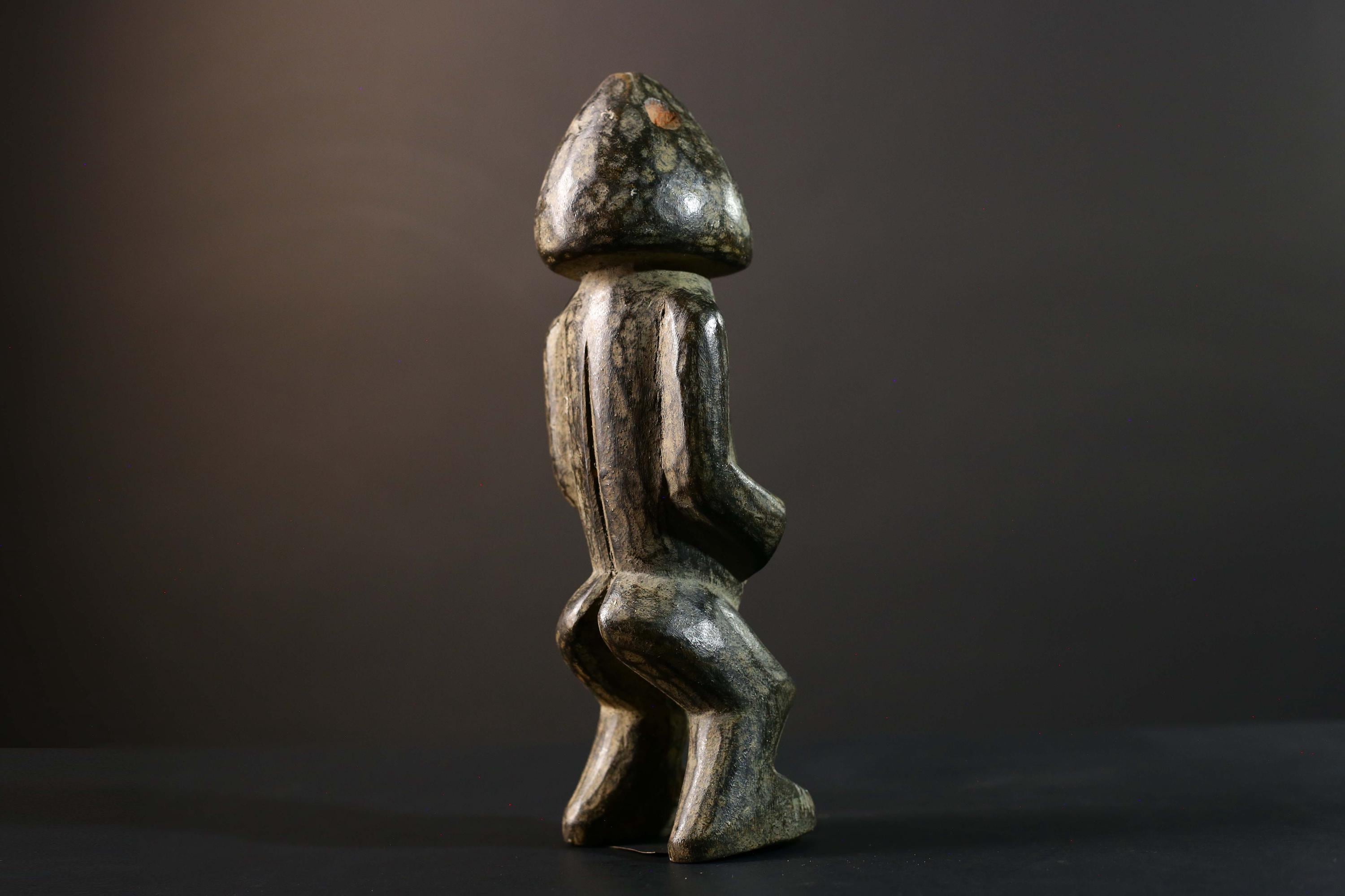 Hand Carved Tribal Vintage Ambete Statue Wood Cameroon Figure-G5793