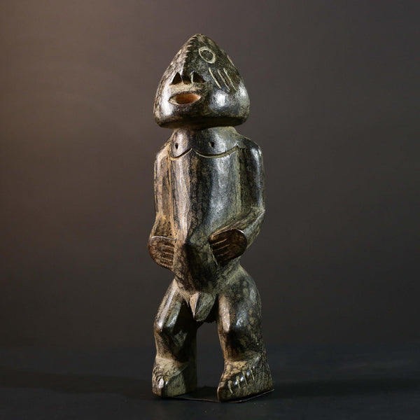 Hand Carved Tribal Vintage Ambete Statue Wood Cameroon Figure-G5793