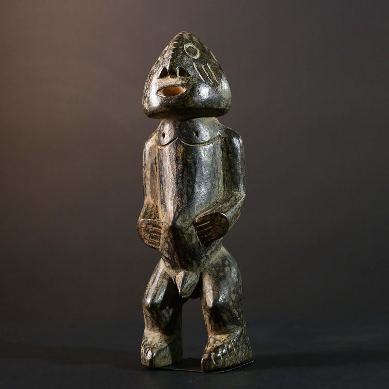Hand Carved Tribal Vintage Ambete Statue Wood Cameroon Figure-G5793
