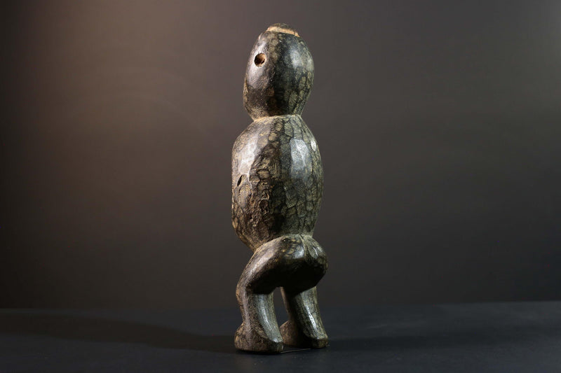 Hand Carved Tribal Vintage Ambete Statue Wood Reliquary Figure-G5794