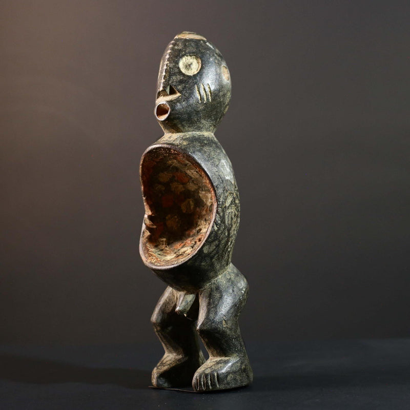 Hand Carved Tribal Vintage Ambete Statue Wood Reliquary Figure-G5794