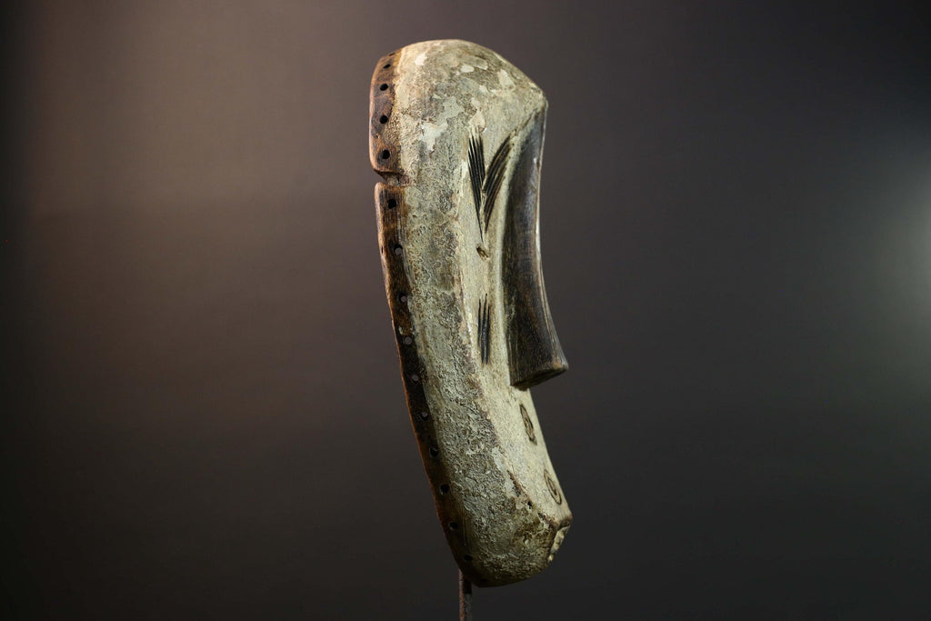 African Bwa Tribal Mask Carved Wood Burkina Faso Wall Art African Home Decor-G5775