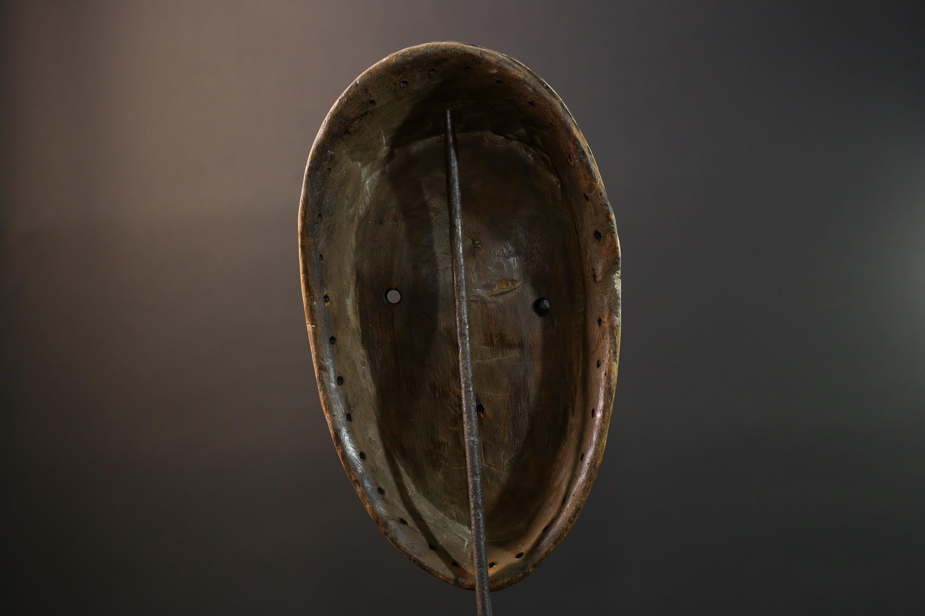 African Bwa Tribal Mask Hand Carved Wood Burkina Faso Wall Art Home Decor-G5777