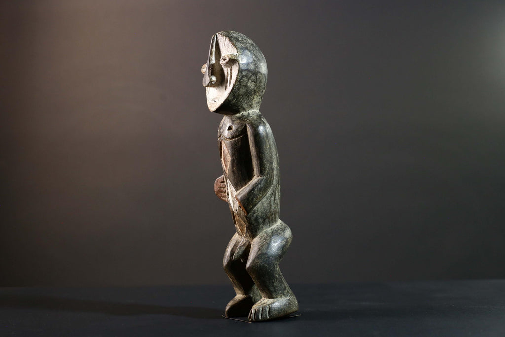 African Tribal Statue Hand Carved Wood Figure Burkina Faso Cultural Art Decor-G5778