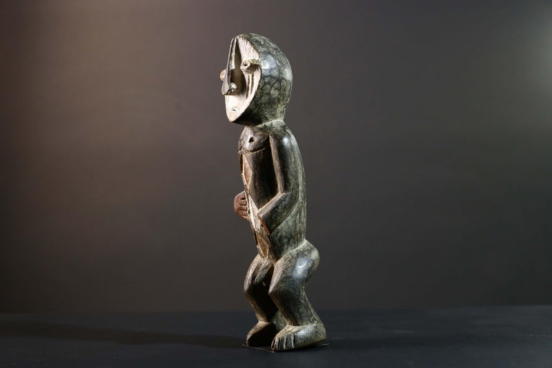 African Tribal Statue Hand Carved Wood Figure Burkina Faso Cultural Art Decor-G5778
