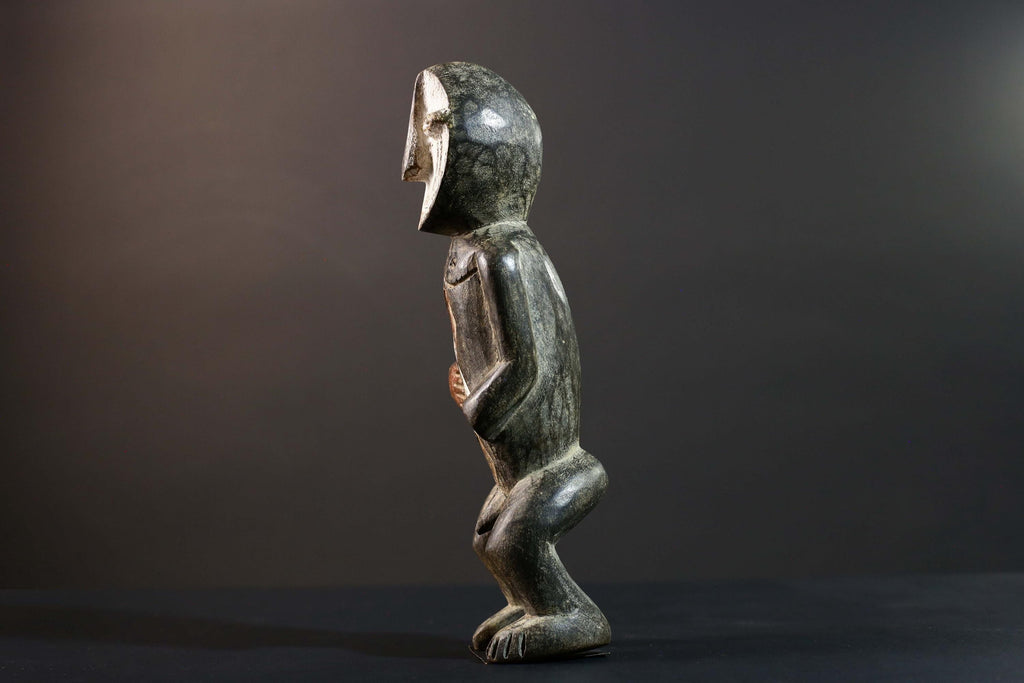 African Tribal Statue Hand Carved Wood Figure Burkina Faso Cultural Art Decor-G5778