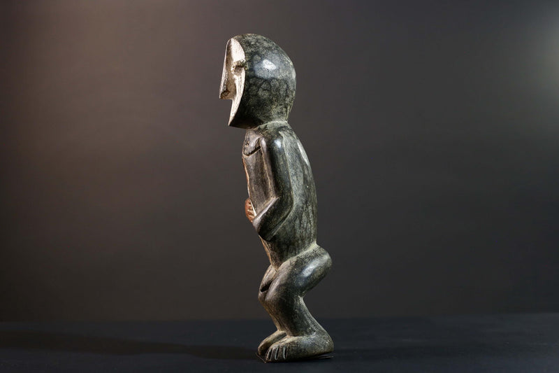 African Tribal Statue Hand Carved Wood Figure Burkina Faso Cultural Art Decor-G5778