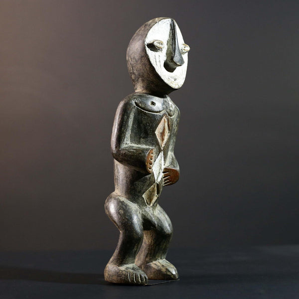 African Tribal Statue Hand Carved Wood Figure Burkina Faso Cultural Art Decor-G5778