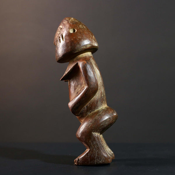 African Songye Power Figure Congo Tribal Statue Hand Carved Wood Spiritual Sculpture-G5782