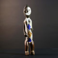 African Songye Power Figure Congo Tribal Statue Painted Wood Spiritual Sculpture-G5784