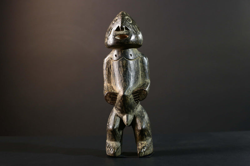 Hand Carved Tribal Vintage Ambete Statue Wood Cameroon Figure-G5793