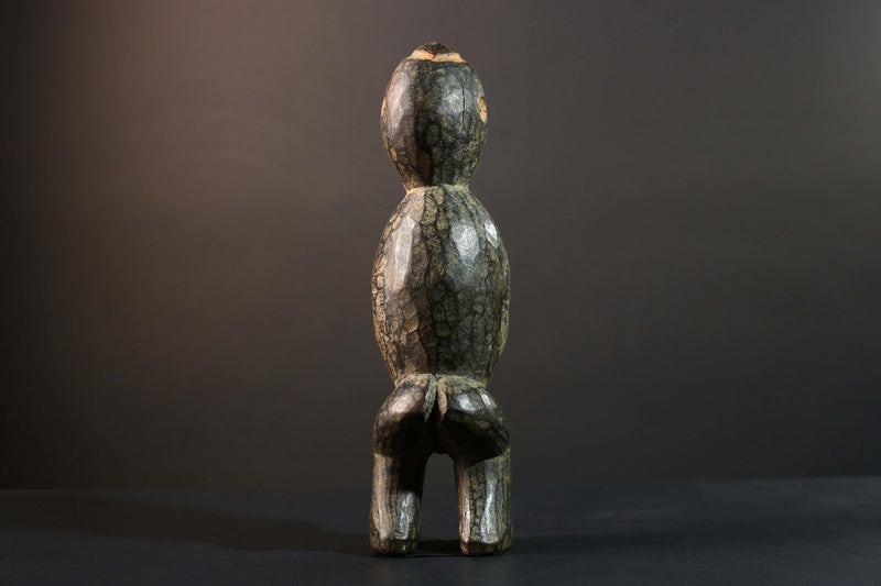 Hand Carved Tribal Vintage Ambete Statue Wood Reliquary Figure-G5794