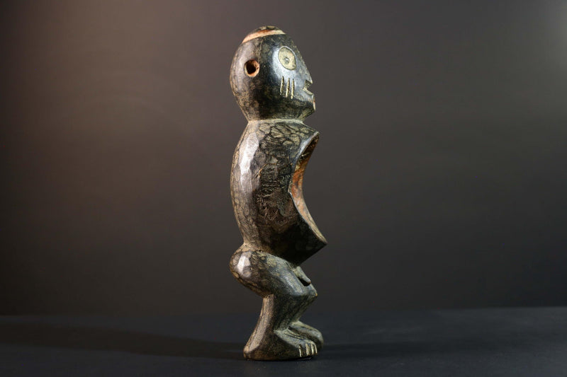 Hand Carved Tribal Vintage Ambete Statue Wood Reliquary Figure-G5794