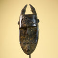 African Toma Mask Carved Wood Horn Crest Tribal Guinea Art Collectible Decor-G5841