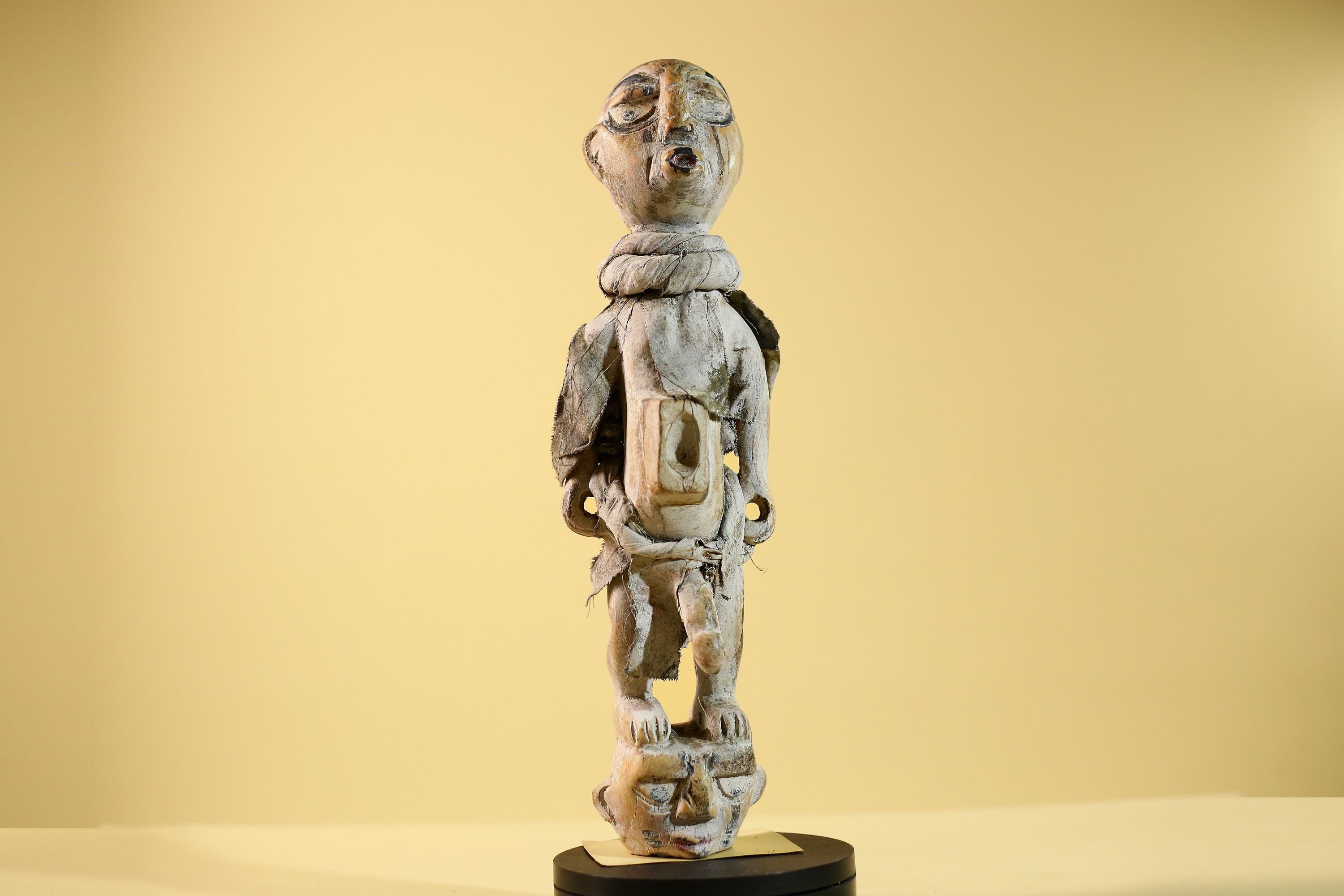 African Tribal Statue Fetish Nkisi Figure Congo Wood Ritual Art Decor-G5852