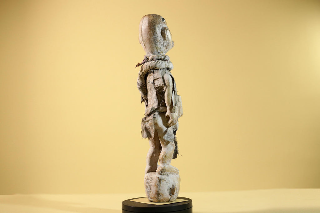 African Tribal Statue Fetish Nkisi Figure Congo Wood Ritual Art Decor-G5852