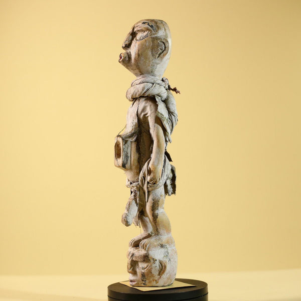 African Tribal Statue Fetish Nkisi Figure Congo Wood Ritual Art Decor-G5852