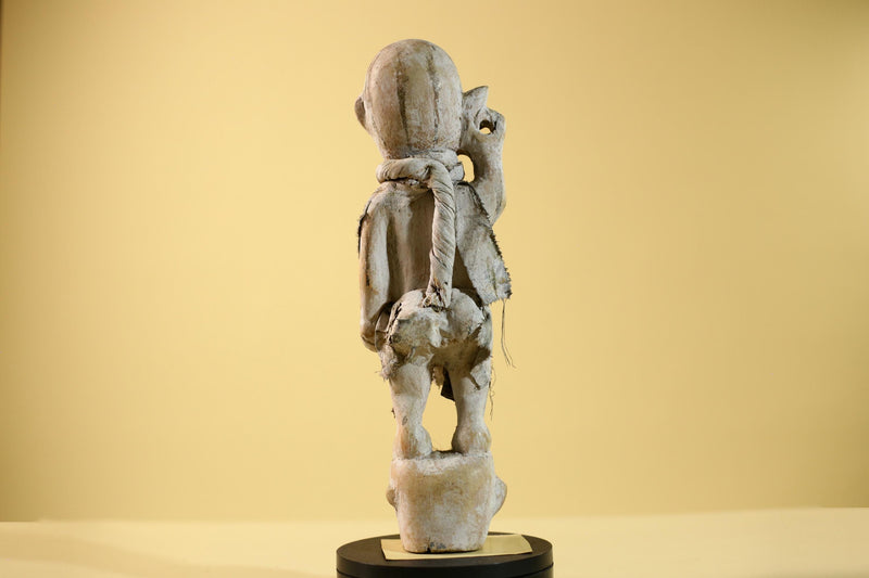 African Tribal Statue Fetish Nkisi Figure Congo Wood Ritual Art Decor-G5853