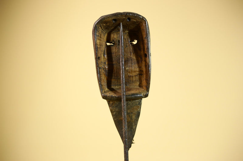 African Dan Mask Carved Wood Raffia Beak Côte d’Ivoire Tribal Art Decor-G5846