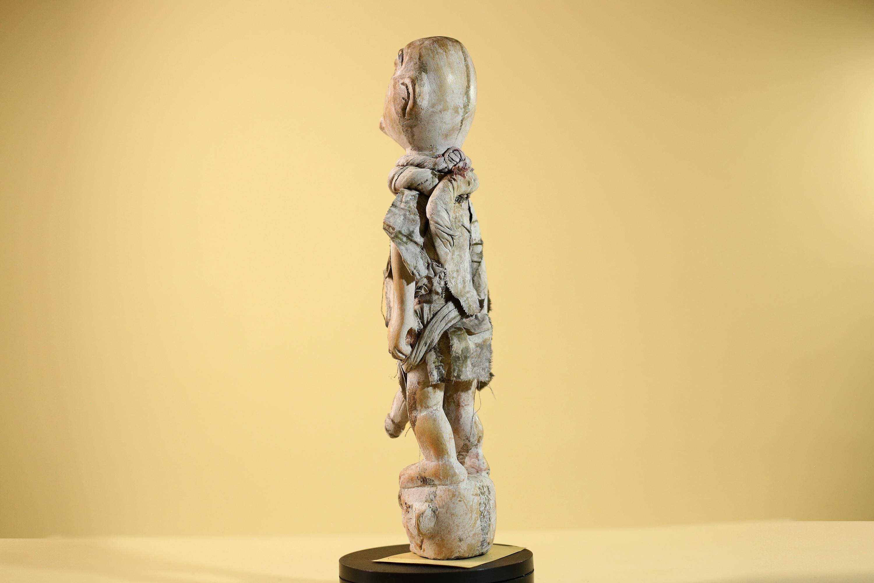 African Tribal Statue Fetish Nkisi Figure Congo Wood Ritual Art Decor-G5852