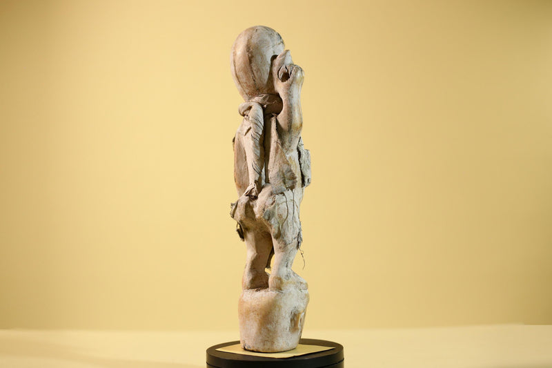African Tribal Statue Fetish Nkisi Figure Congo Wood Ritual Art Decor-G5853