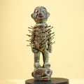 African Nail Fetish Statue Congo Ritual Figure Wood Tribal Art Decor Sculpture Decor-G5870