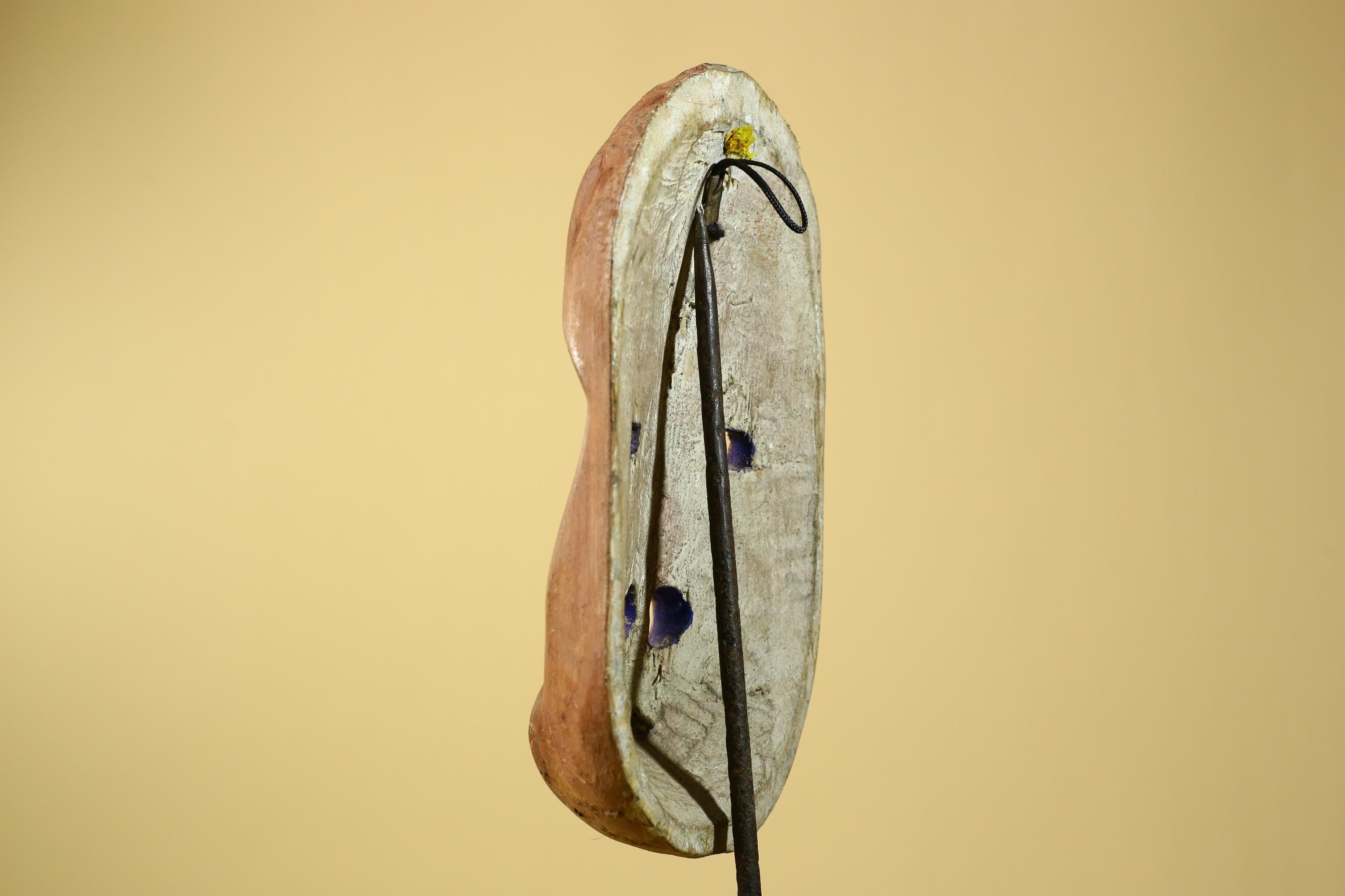 African Dan Gio Mask Carved Wood Blue Pigments Tribal Art Côte d’Ivoire Vintage-G5959