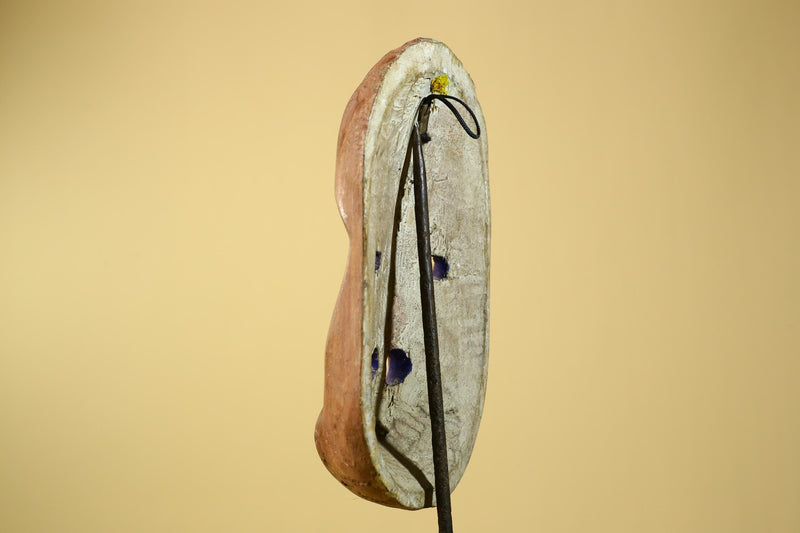 African Dan Gio Mask Carved Wood Blue Pigments Tribal Art Côte d’Ivoire Vintage-G5959