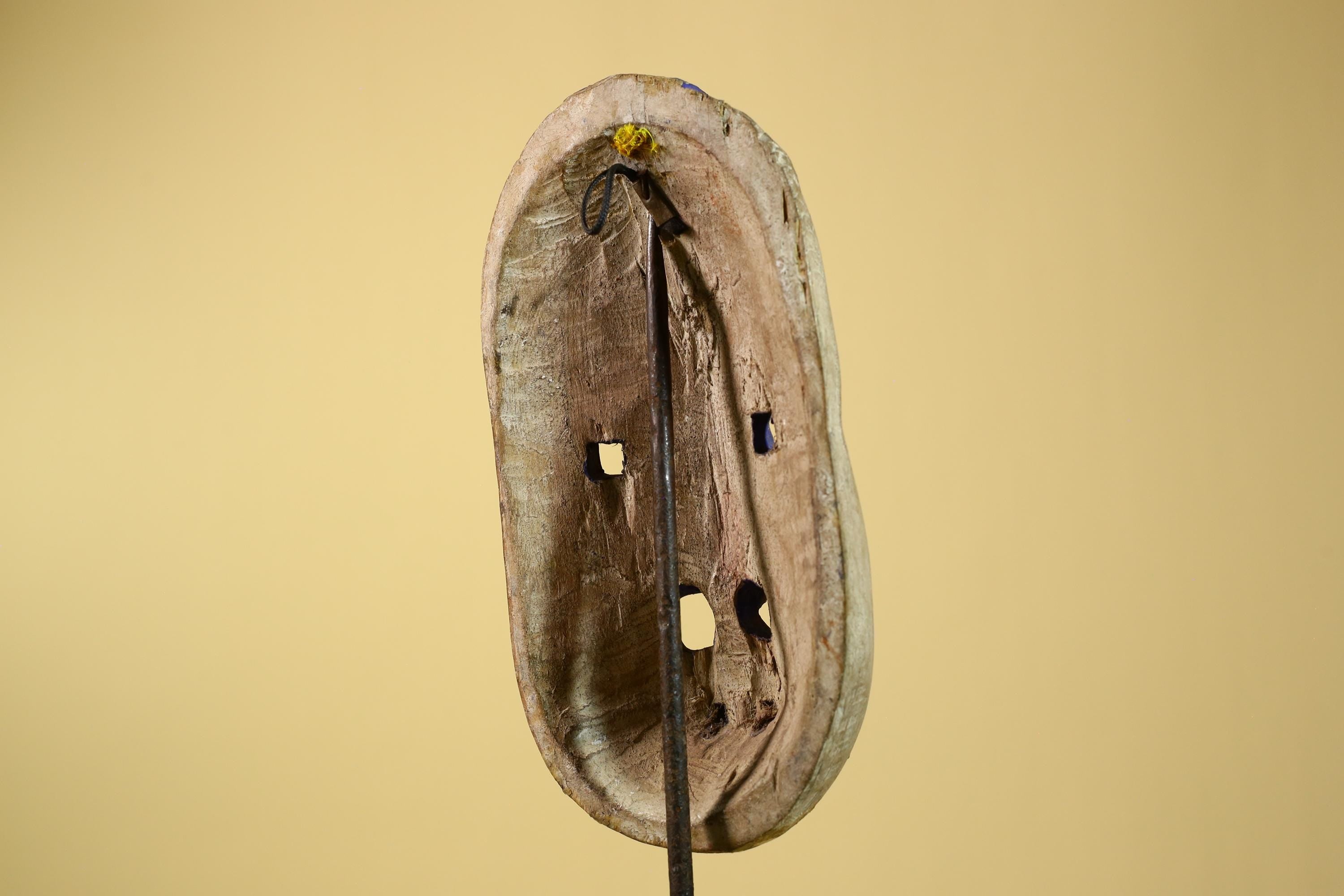 African Dan Gio Mask Carved Wood Blue Pigments Tribal Art Côte d’Ivoire Vintage-G5959