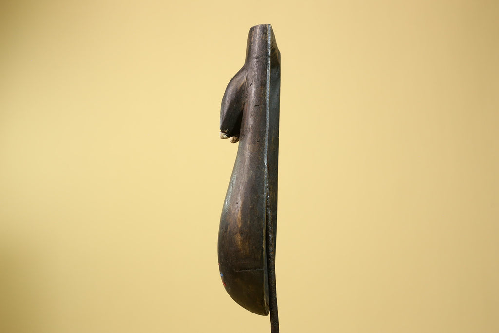 African Dan Torso Mask Carved Wood Painted Details West Africa Tribal Art-G5961