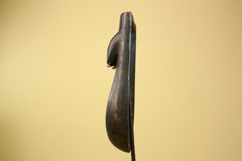 African Dan Torso Mask Carved Wood Painted Details West Africa Tribal Art-G5961