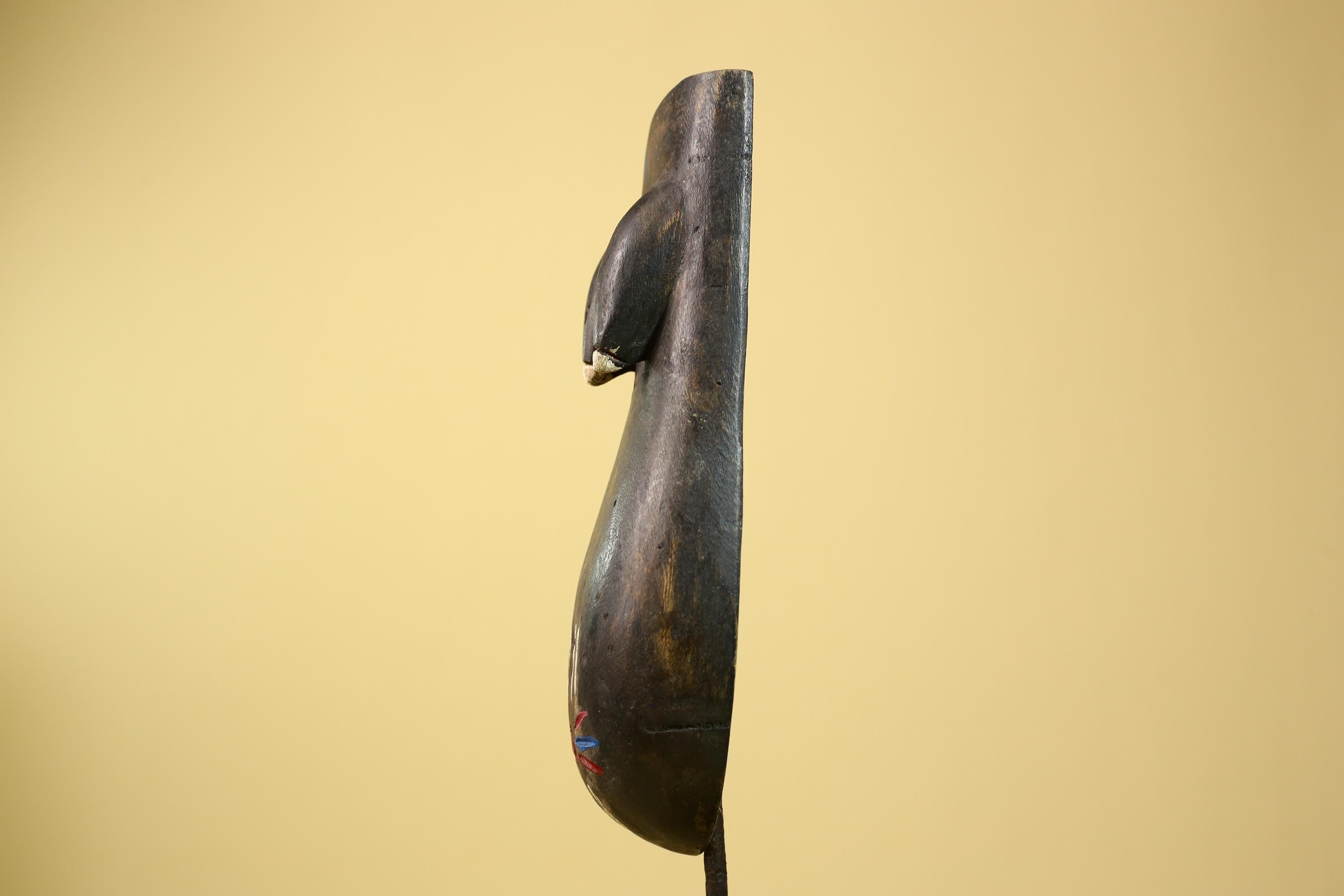 African Dan Torso Mask Carved Wood Painted Details West Africa Tribal Art-G5961