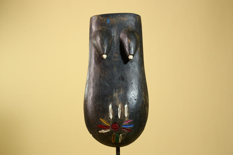 African Dan Torso Mask Carved Wood Painted Details West Africa Tribal Art-G5961
