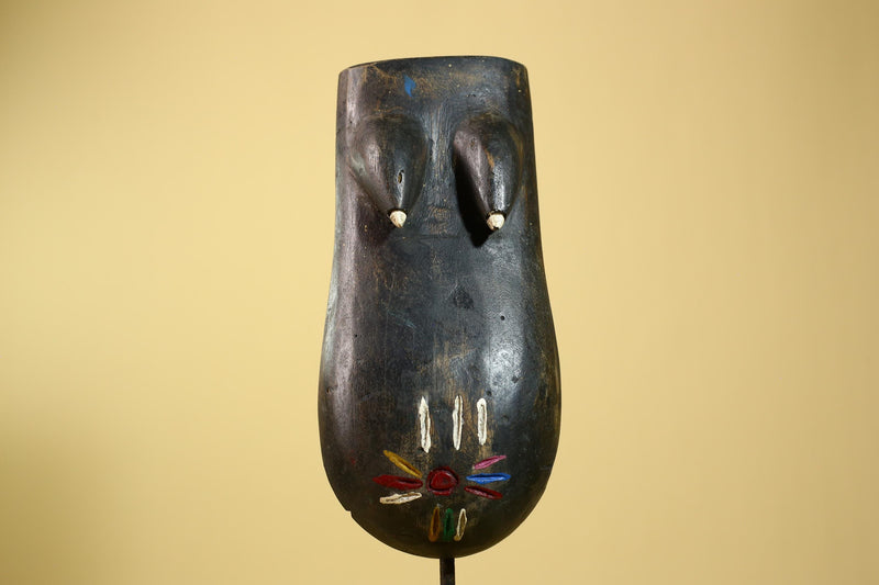African Dan Torso Mask Carved Wood Painted Details West Africa Tribal Art-G5961