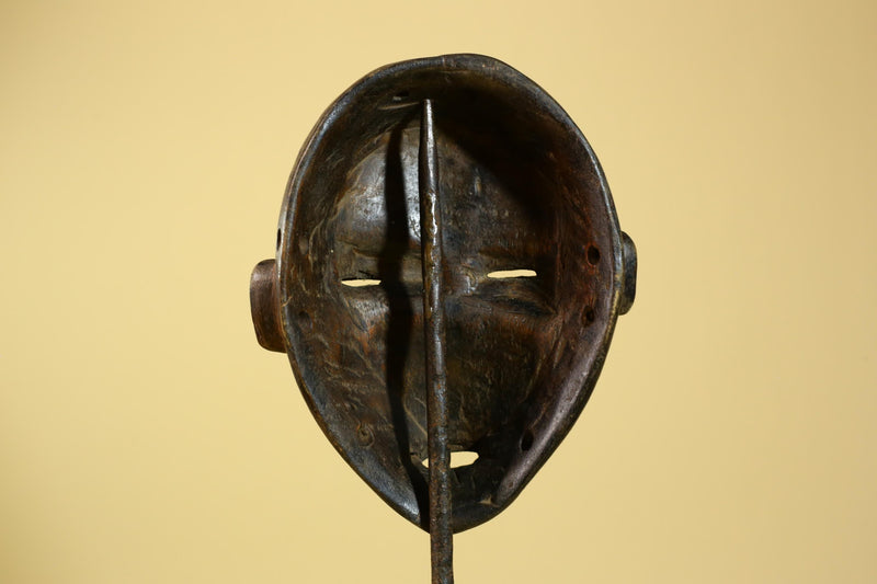 African Dan Mask Carved Wood Classic Form Côte d’Ivoire Tribal Art Decor-G5966