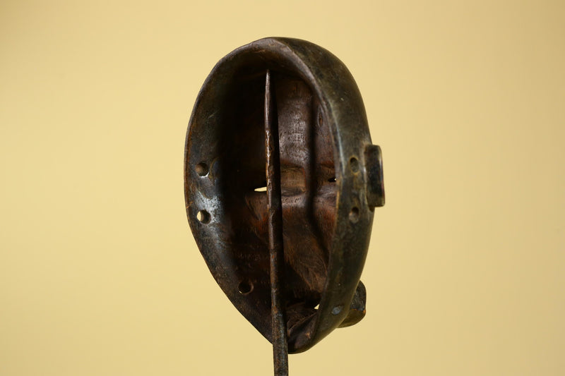 African Dan Mask Carved Wood Classic Form Côte d’Ivoire Tribal Art Decor-G5966