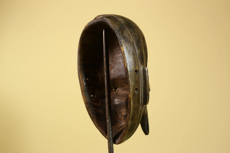 African Dan Mask Carved Wood Long Nose Tribal Art Côte d’Ivoire Decor-G5968