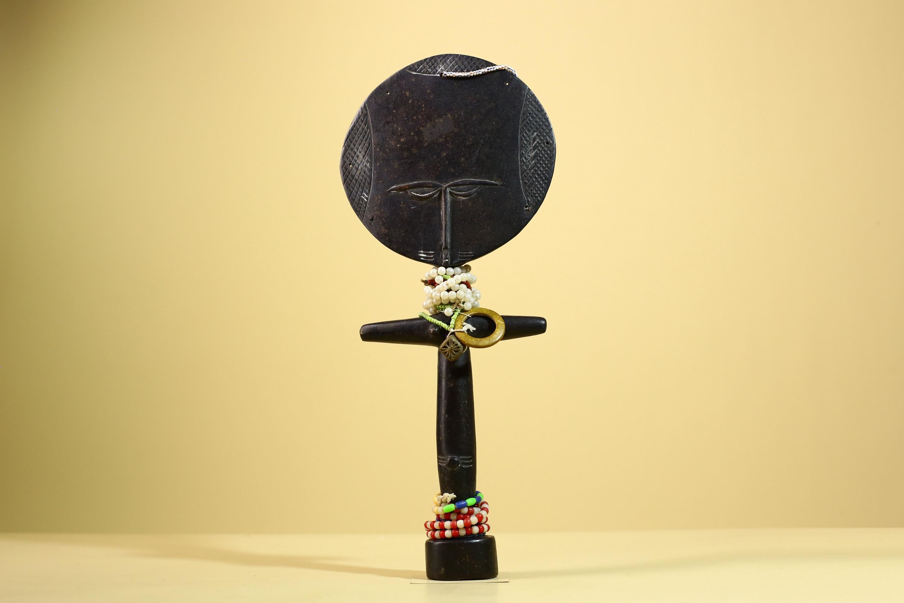 African Akuaba Figure Carved Wood Ghana Fertility Doll Tribal Art Decor-G5981