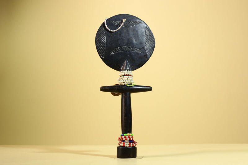 African Akuaba Figure Carved Wood Ghana Fertility Doll Tribal Art Decor-G5981