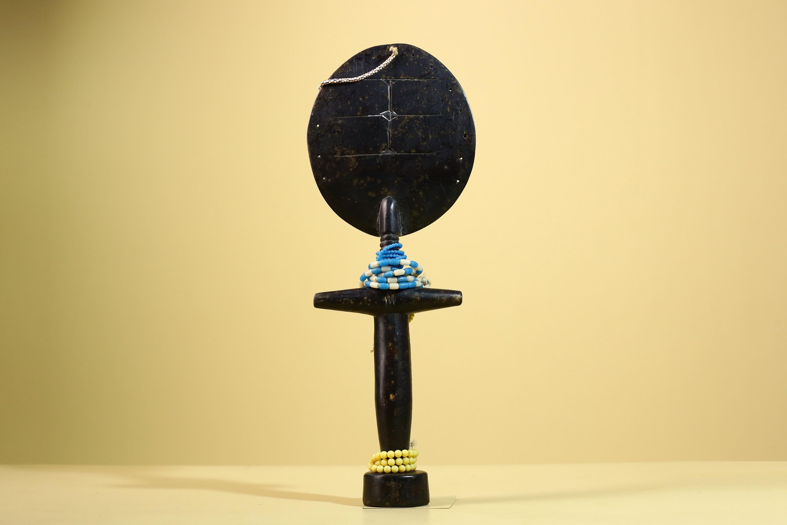 African Akan Statue Carved Wood Fertility Doll Ghana Tribal Art Decor-G5982