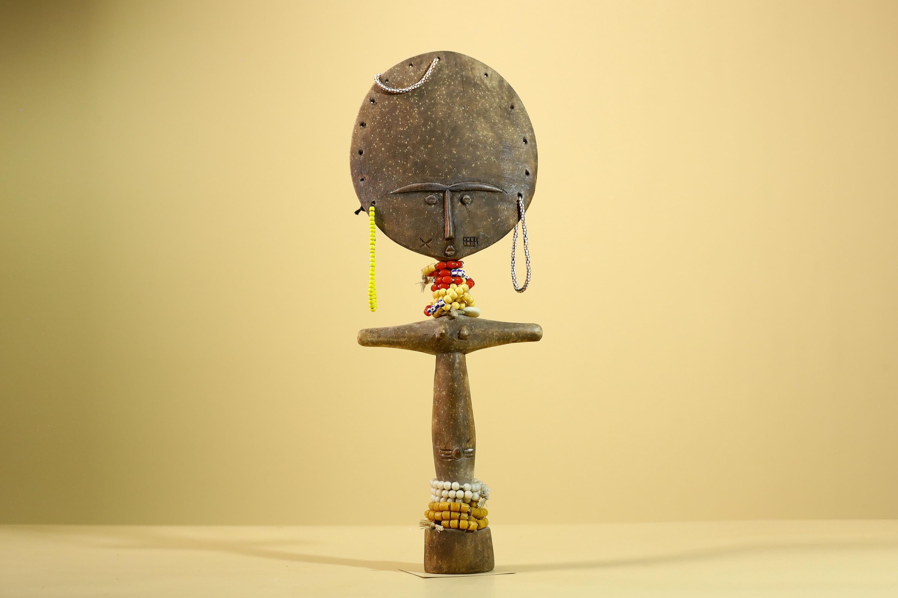 African Akuaba Figure Ghana Fertility Doll Carved Wood Tribal Art Decor-G5983