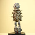 African Nail Fetish Statue Carved Wood Ritual Figure Congo Tribal Art Decot-G5897