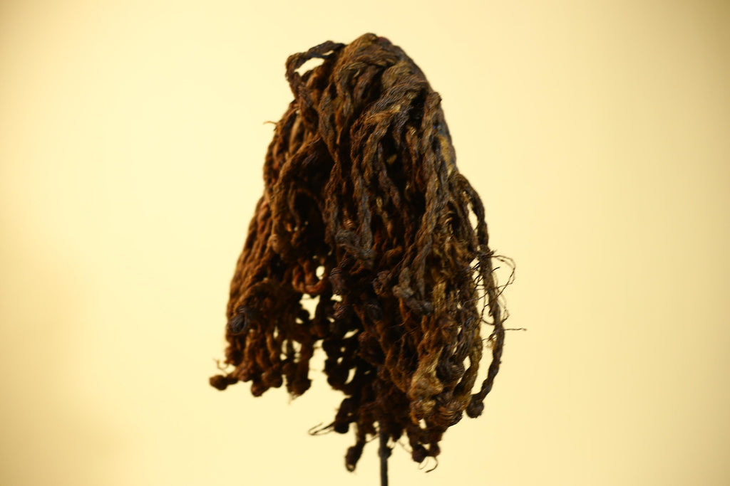 Vintage Dan Tribal Mask with Cowrie Beads & Braided Fiber – African Art-G6021